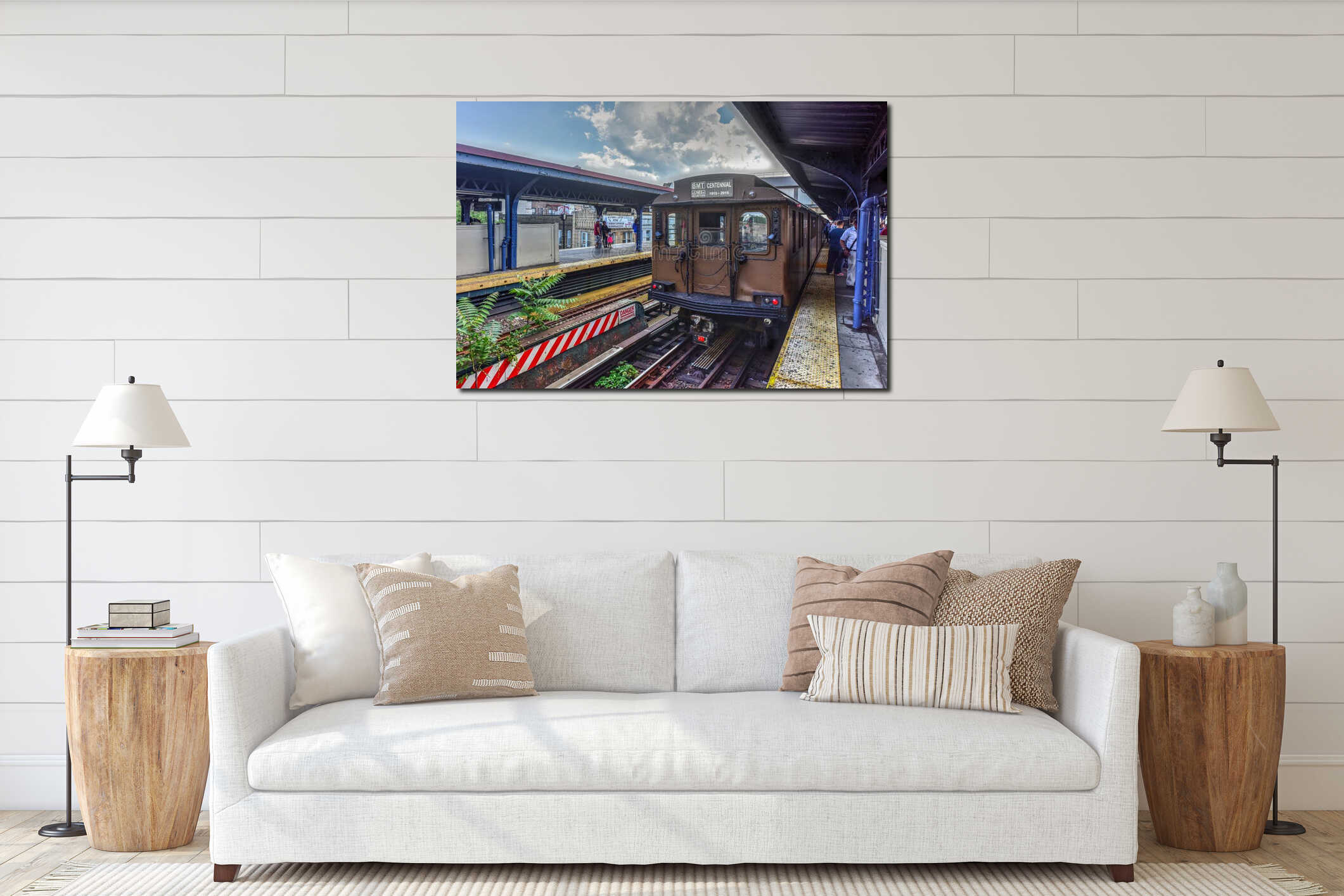 Canvas above sideboard for size context