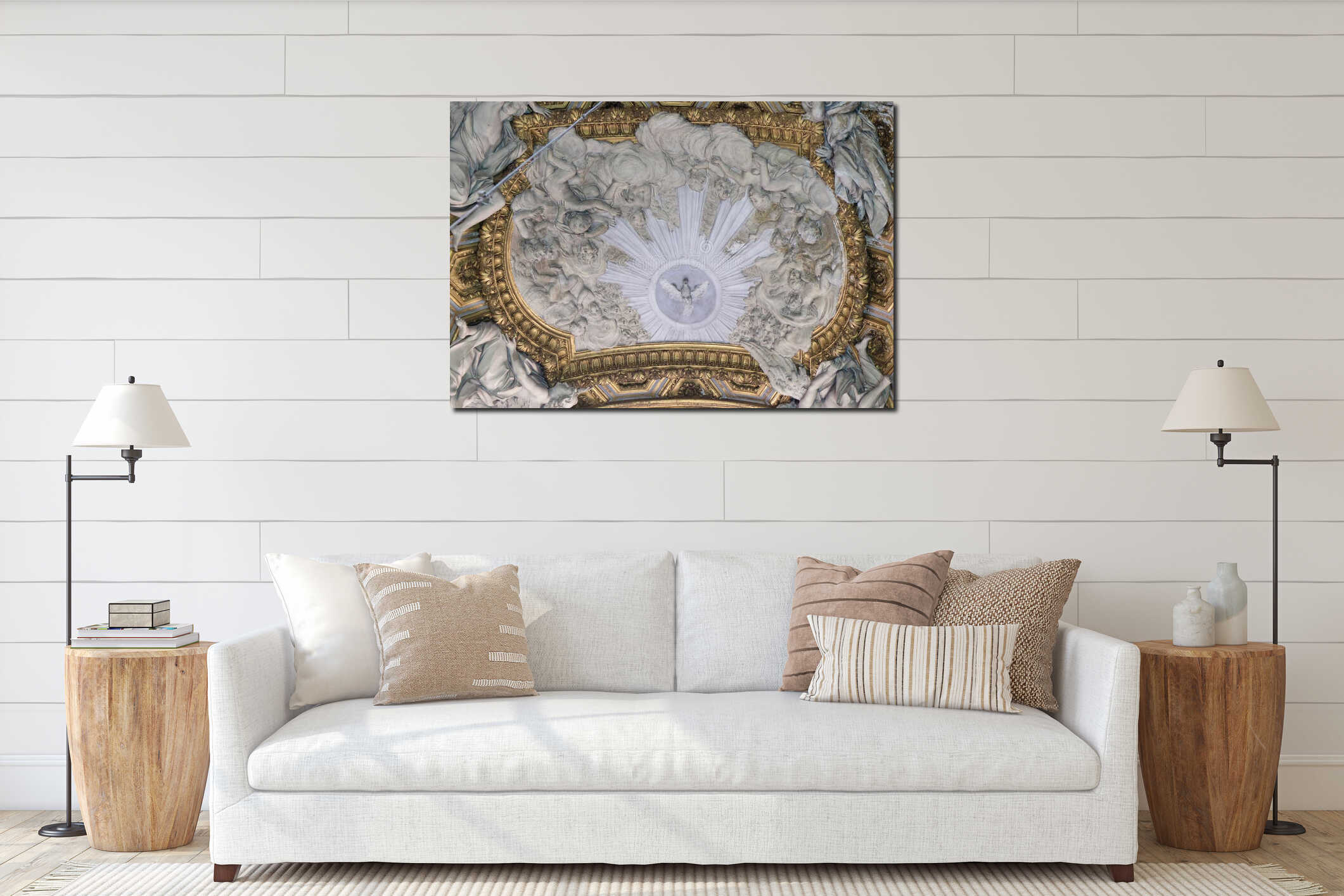 Holy spirit and angels interior mockup