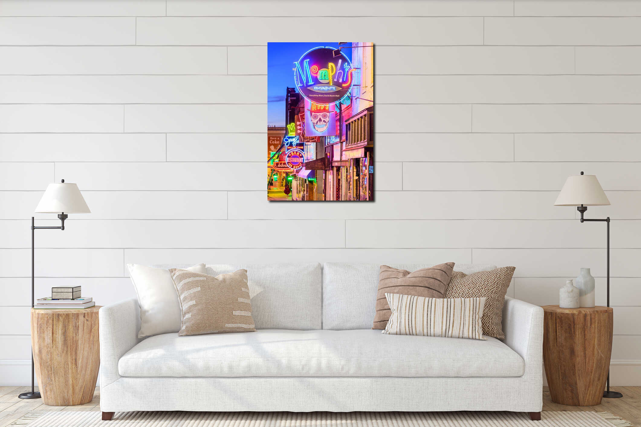 Memphis Tennessee on Beale Street interior mockup